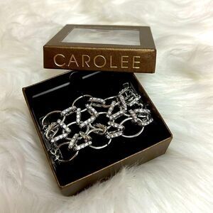 Carolee Multi Chain/Crystal bracelet D2‎